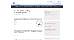 Desktop Screenshot of homeopathic-academy.net